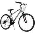 Huffy 24" Rock Creek Mountain Bike, Fits Riders 4'8" - 5'8", Gray, Adult, Men'S